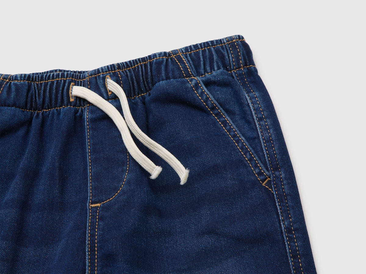 Pantaloni in felpa effetto denim