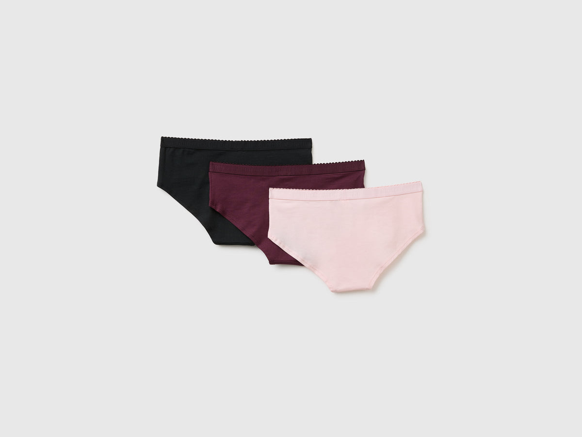 Tre slip con elastico logato