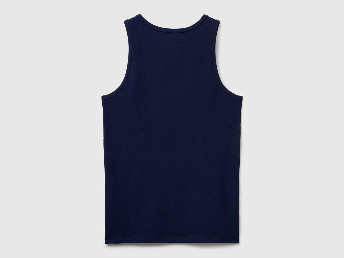 Canotta in cotone stretch
