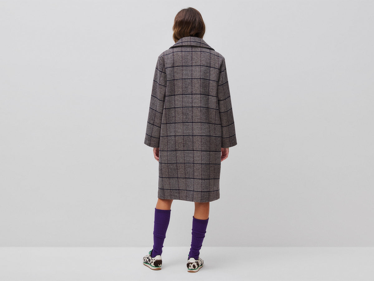 Cappotto doppiopetto fantasia