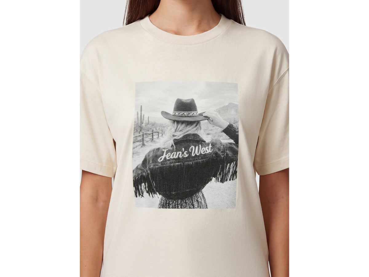 T-shirt relaxed fit con stampa western