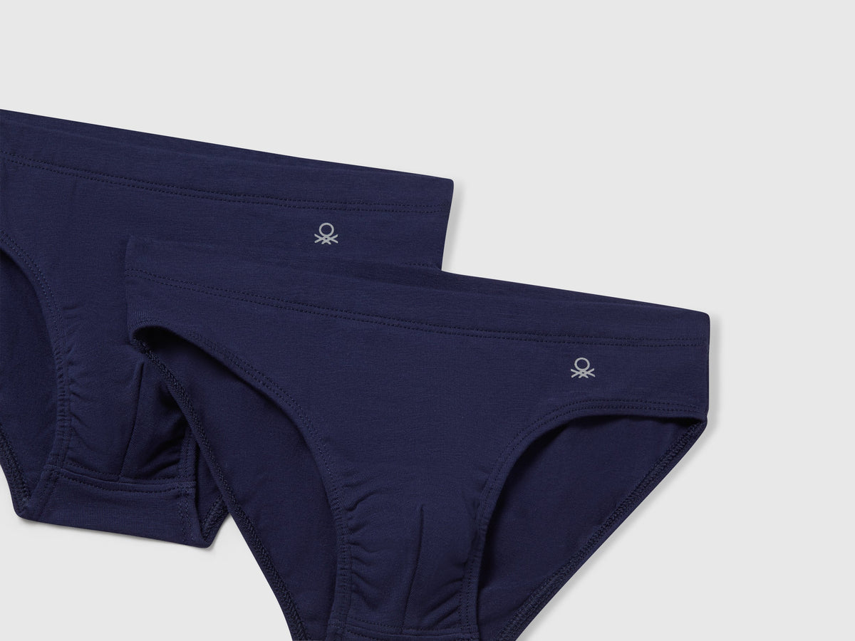 Due slip in cotone elasticizzato