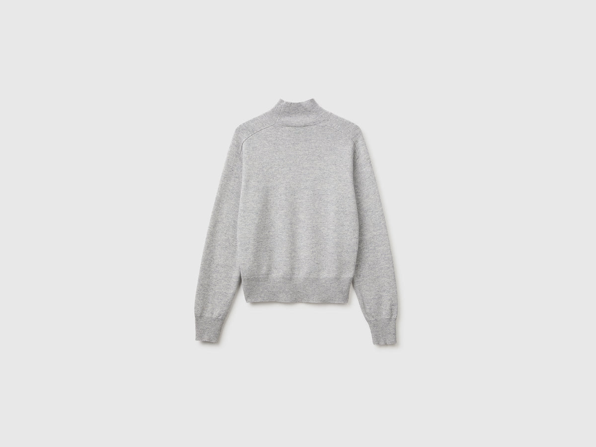 Maglia dolcevita in misto cashmere