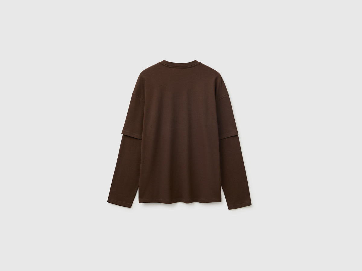 T-shirt con doppia manica 100% cotone