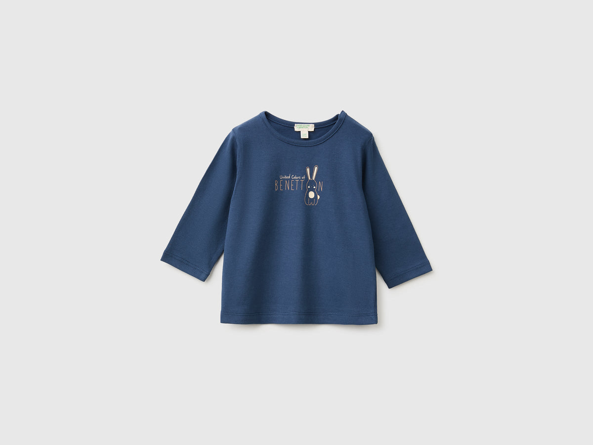 T-shirt con stampa in cotone bio