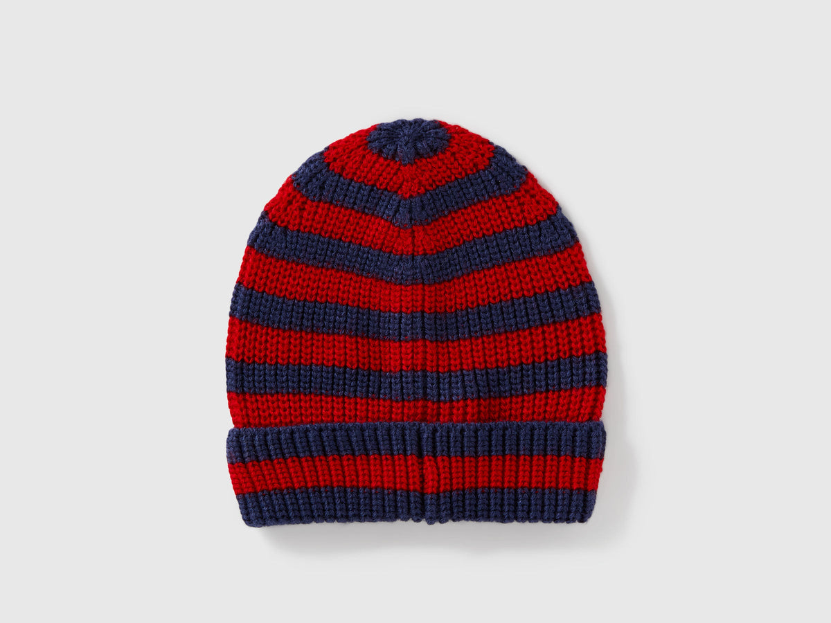 Cappello a righe multicolor