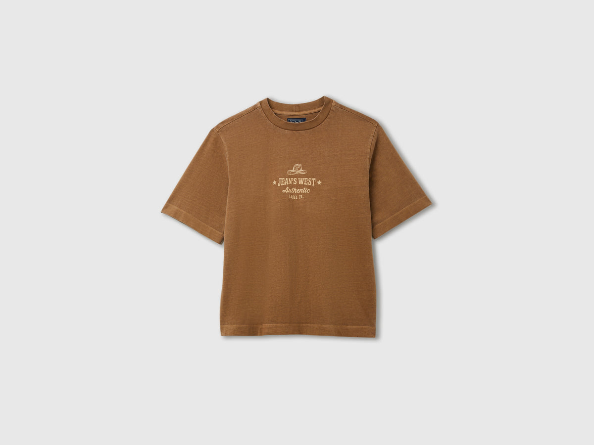 T-shirt over fit con stampa western