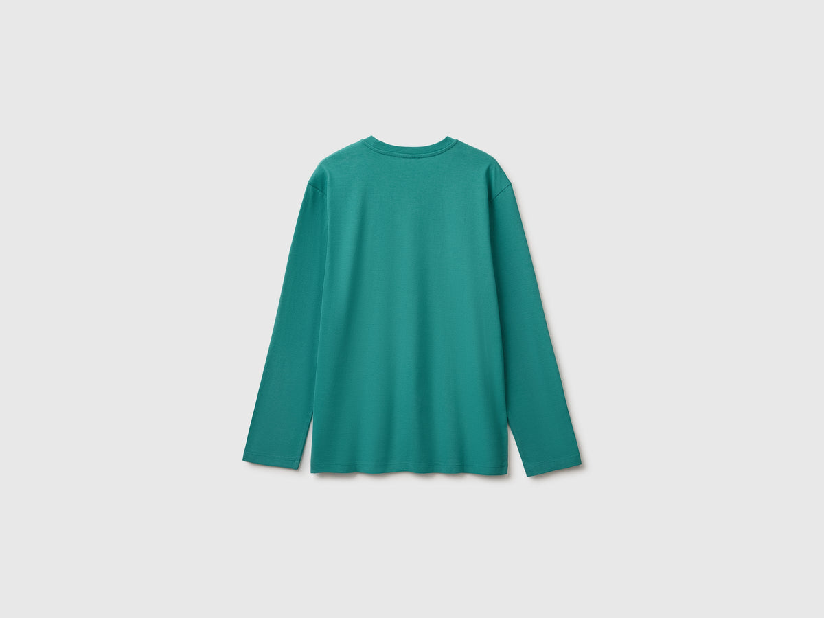 T-shirt con stampa e ricamo