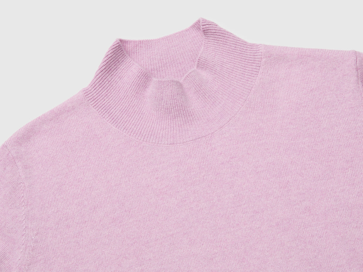 Dolcevita manica corta in misto cashmere