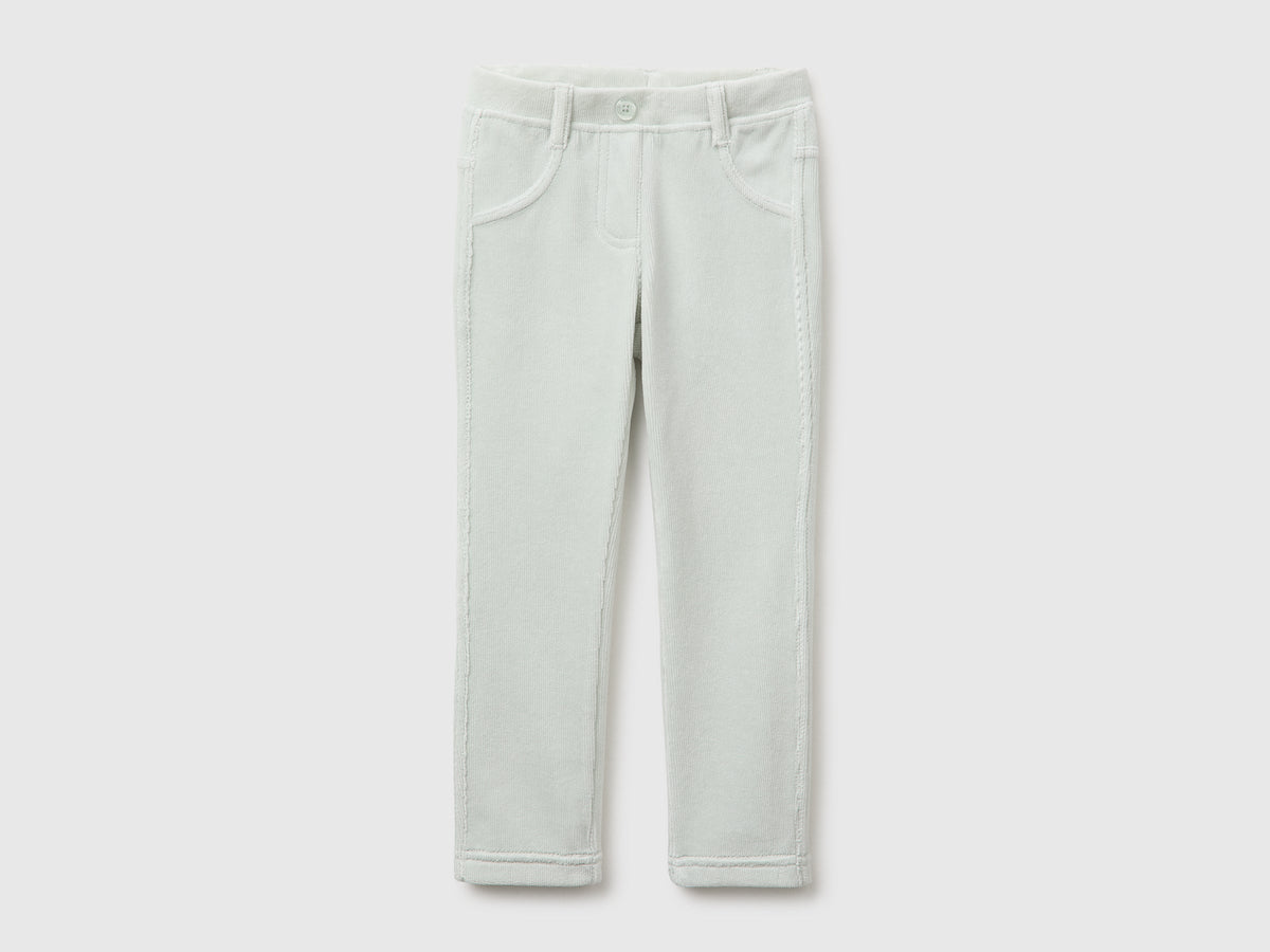 Pantaloni in ciniglia a costine