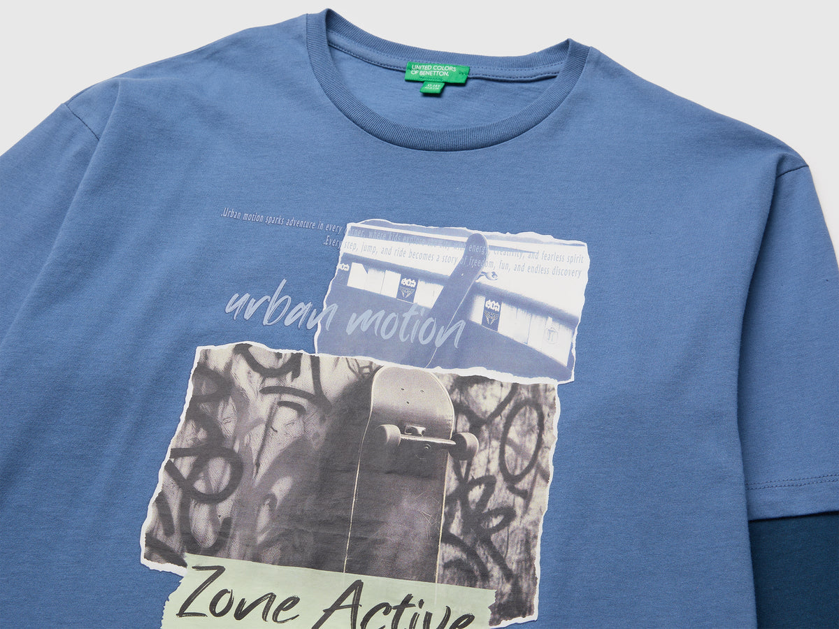 T-shirt over fit in cotone bio
