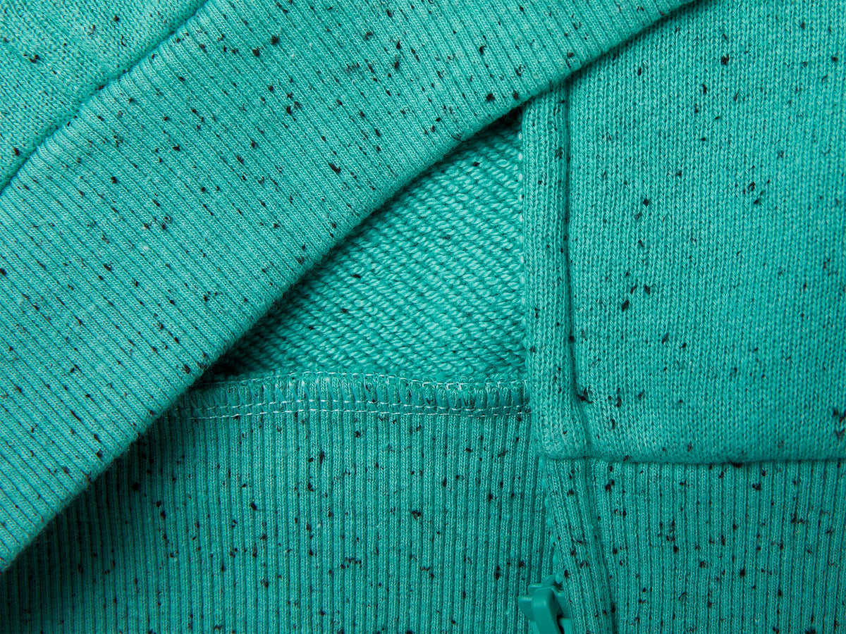 Felpa over fit con zip e stampe