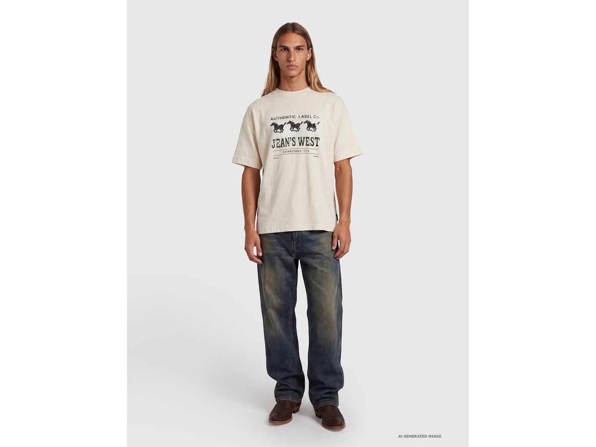 T-shirt con stampa Jean's West 100% cotone