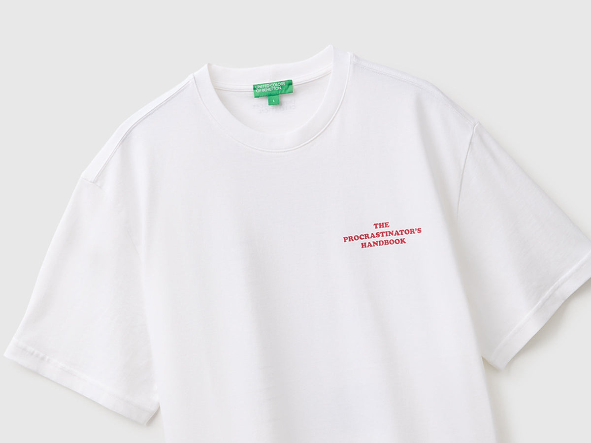 T-shirt relaxed fit con stampa