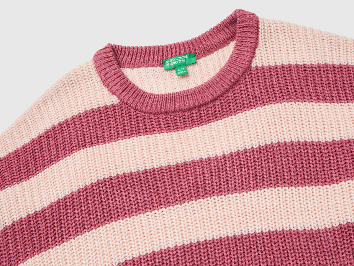 Maglia a righe bicolor