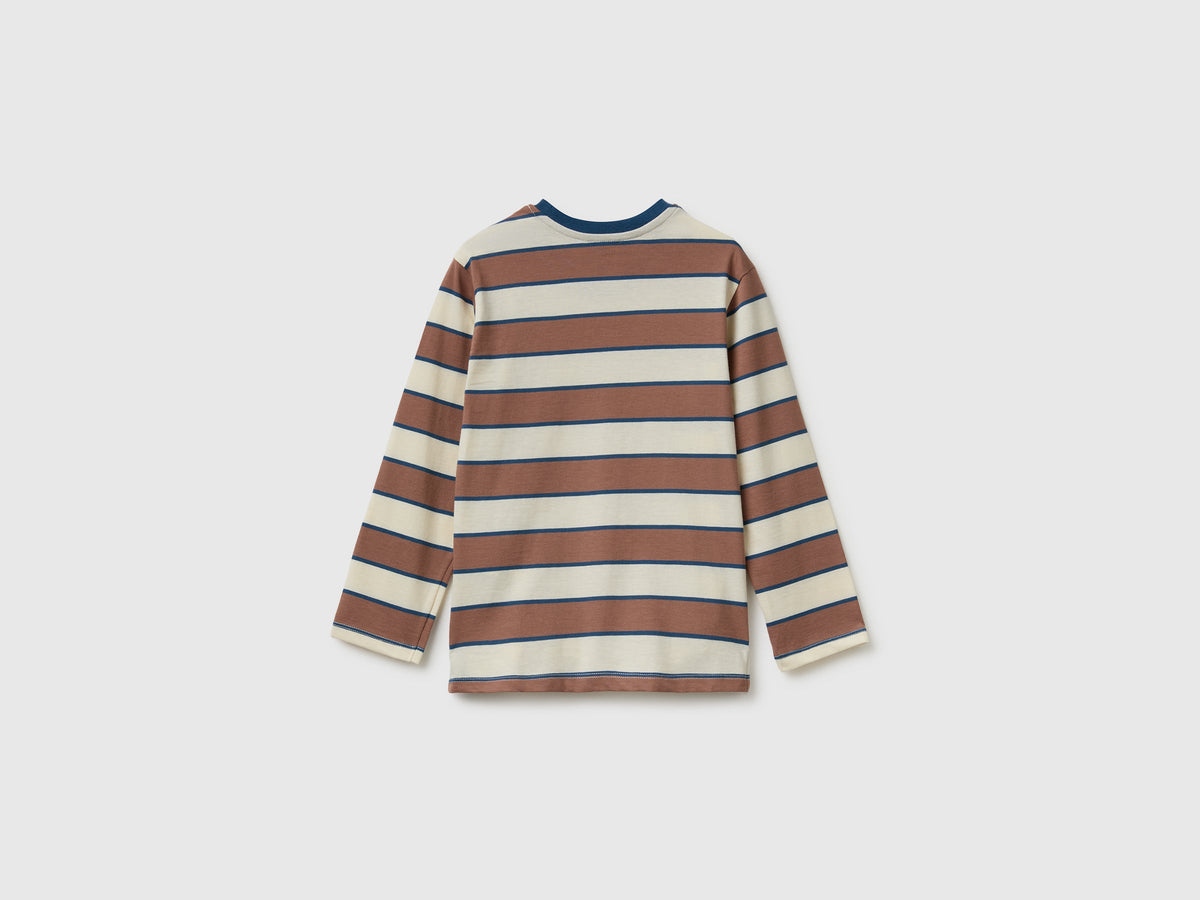 T-shirt a righe in cotone bio