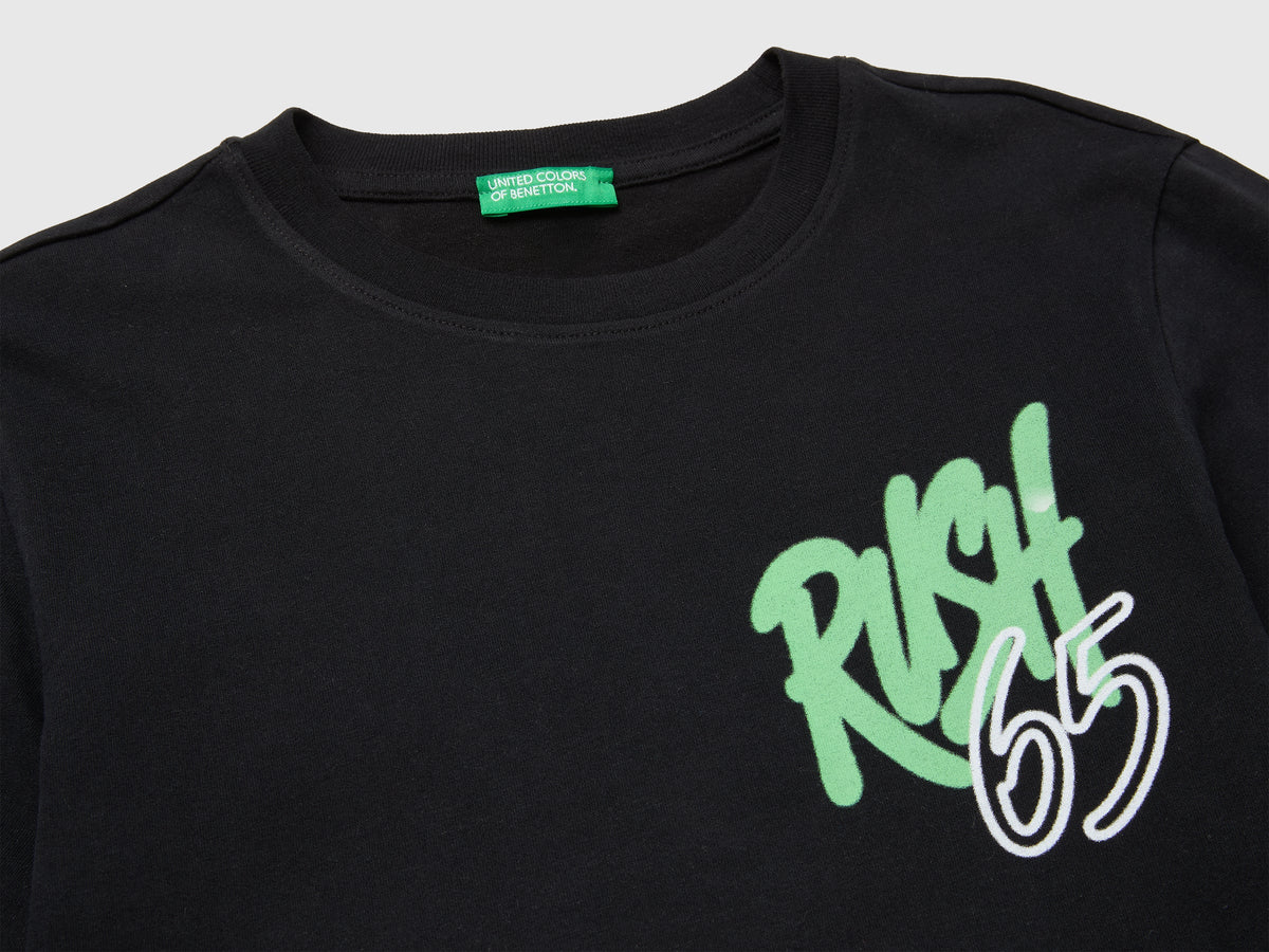T-shirt con stampa 100% cotone bio