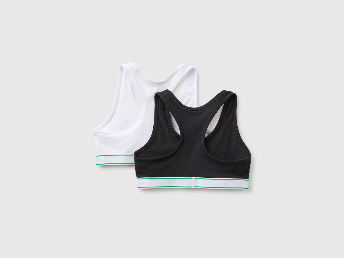 Due brassiere in cotone