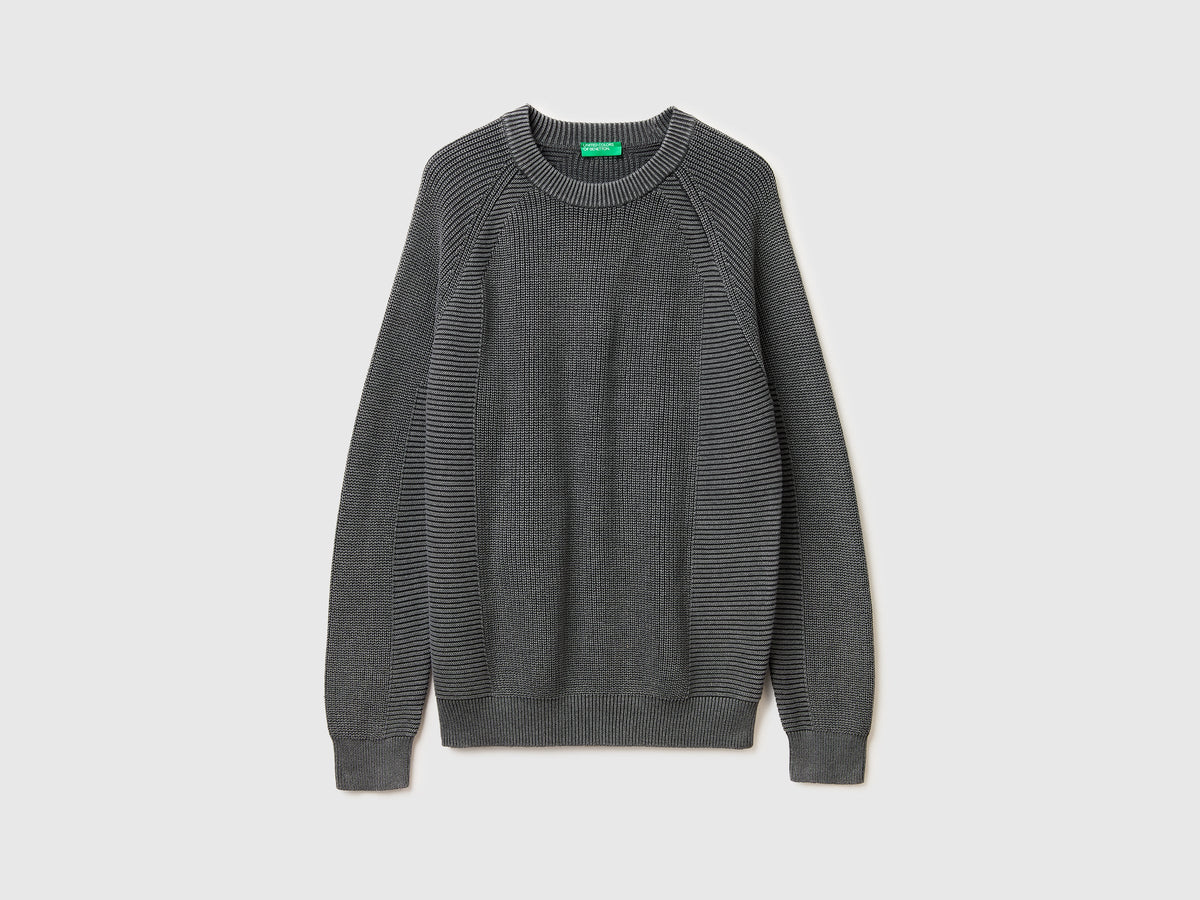 Maglia regular fit stone washed