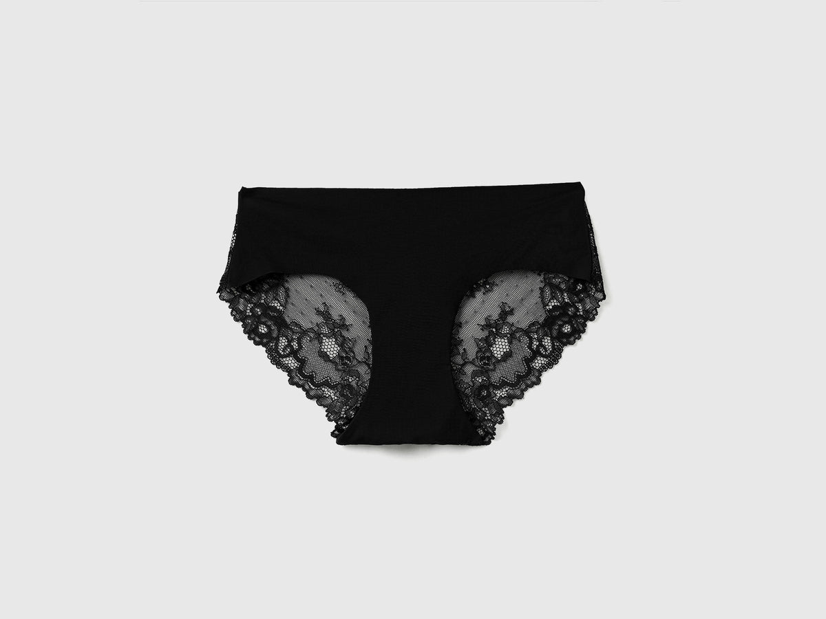 Slip stretch con pizzo