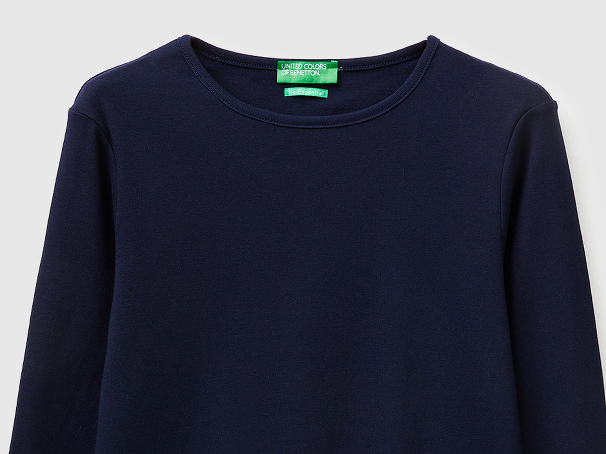T-shirt slim fit a manica lunga