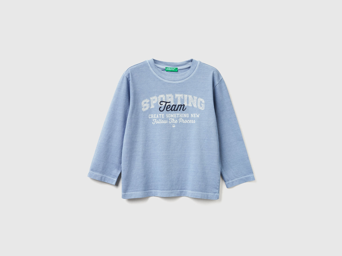 T-shirt manica lunga con stampa