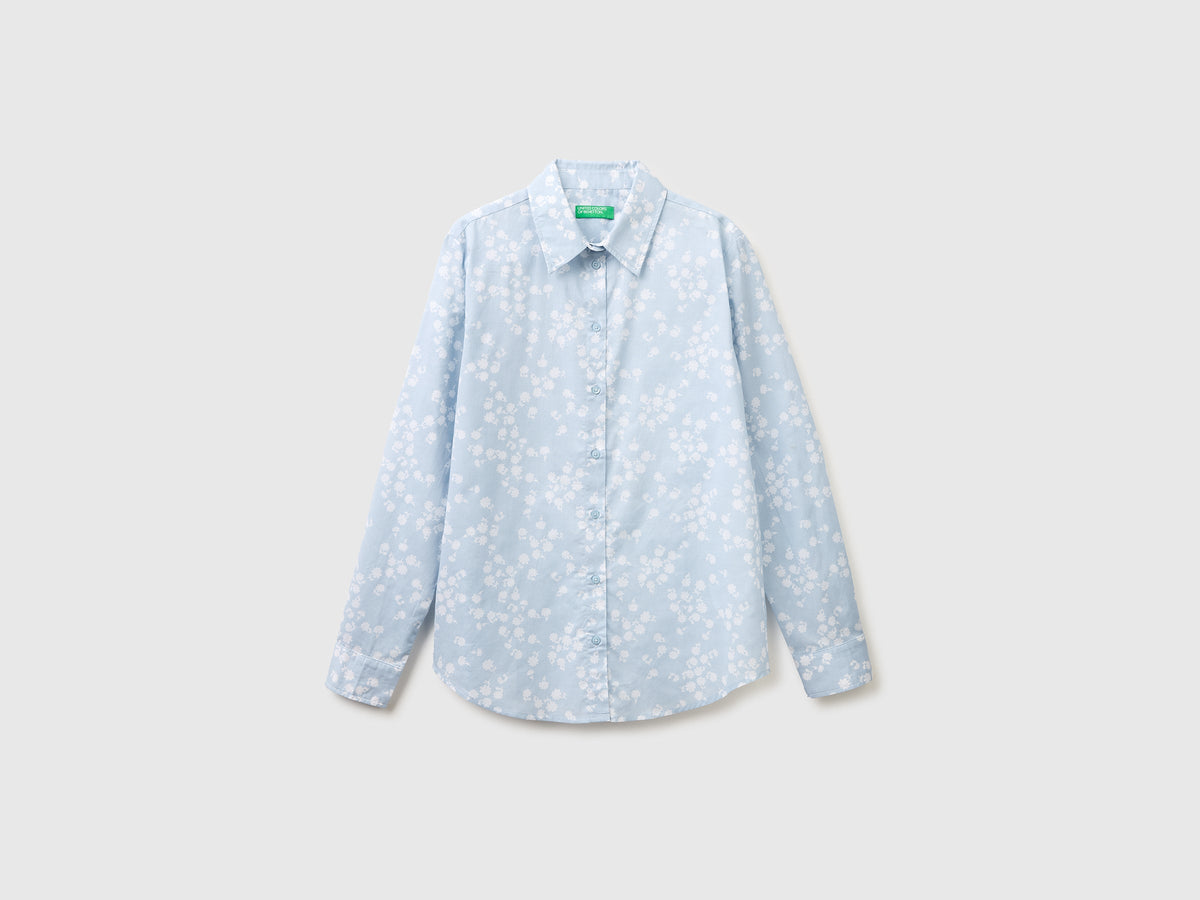 Camicia fantasia in cotone leggero