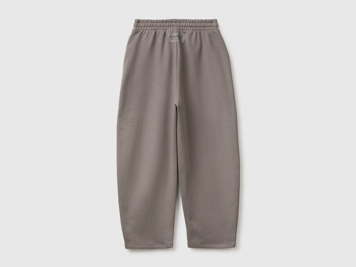 Joggers barrel fit in felpa