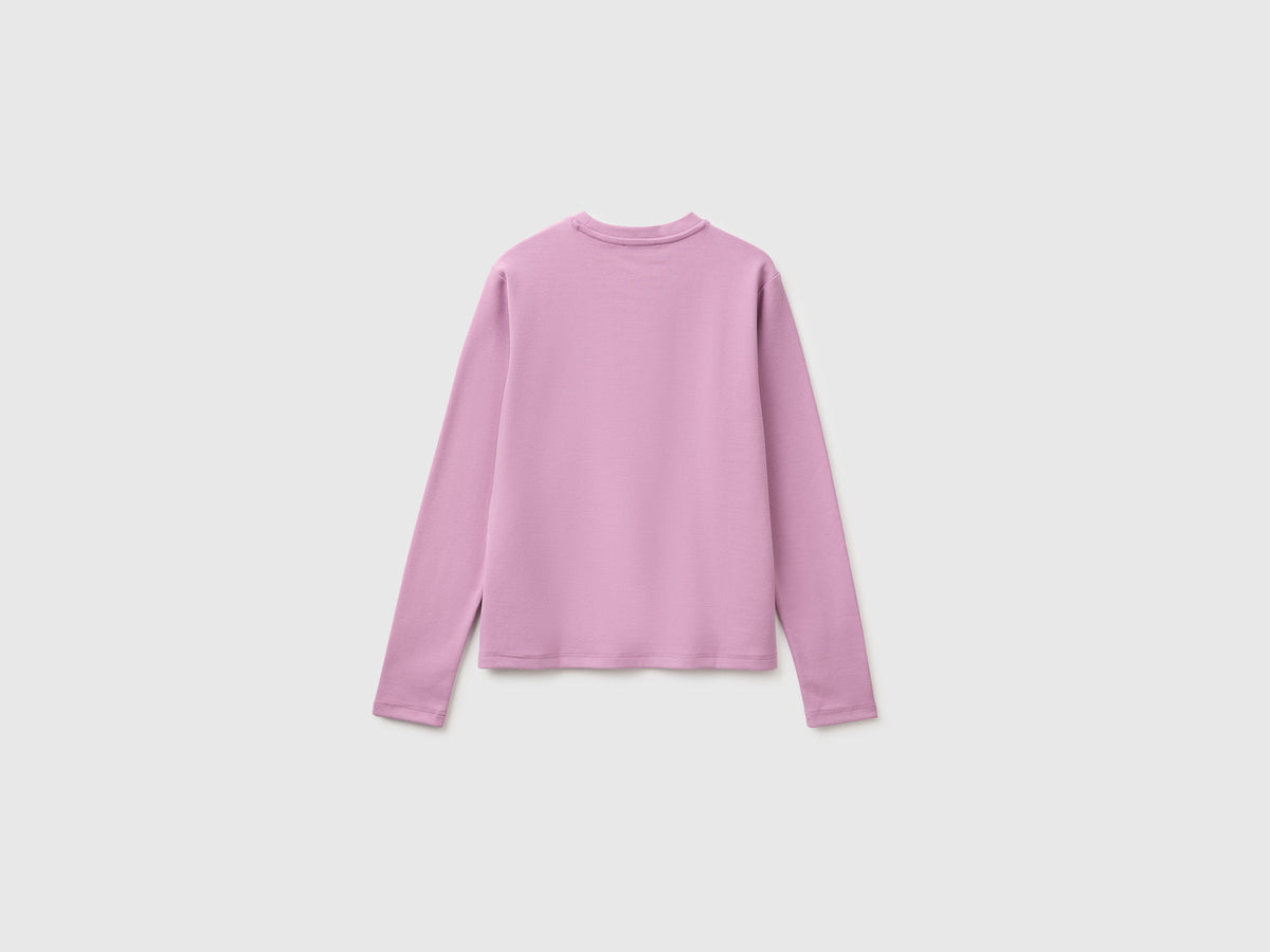 T-shirt in caldo cotone con scritta