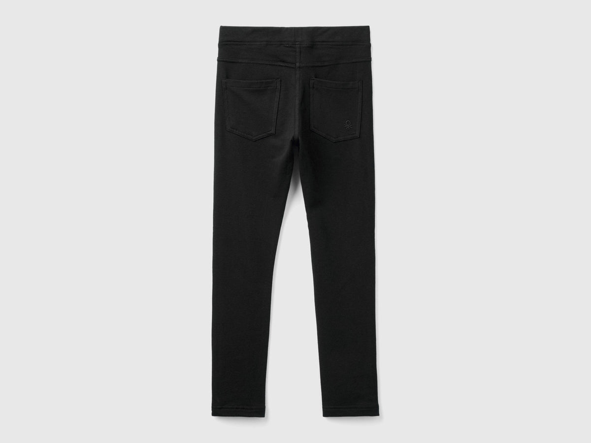 Jeggings in felpa stretch