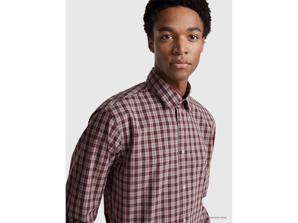 Camicia a quadri 100% cotone