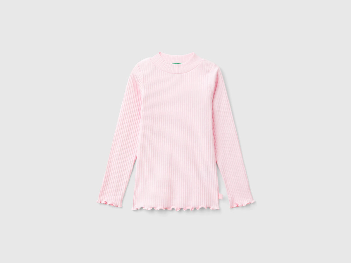 Maglietta slim fit in cotone stretch
