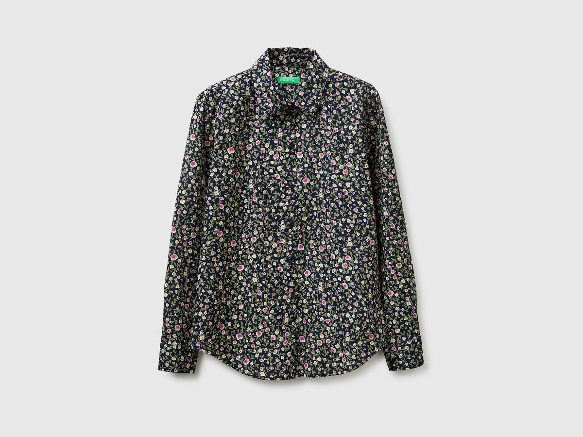 Camicia fantasia in cotone leggero