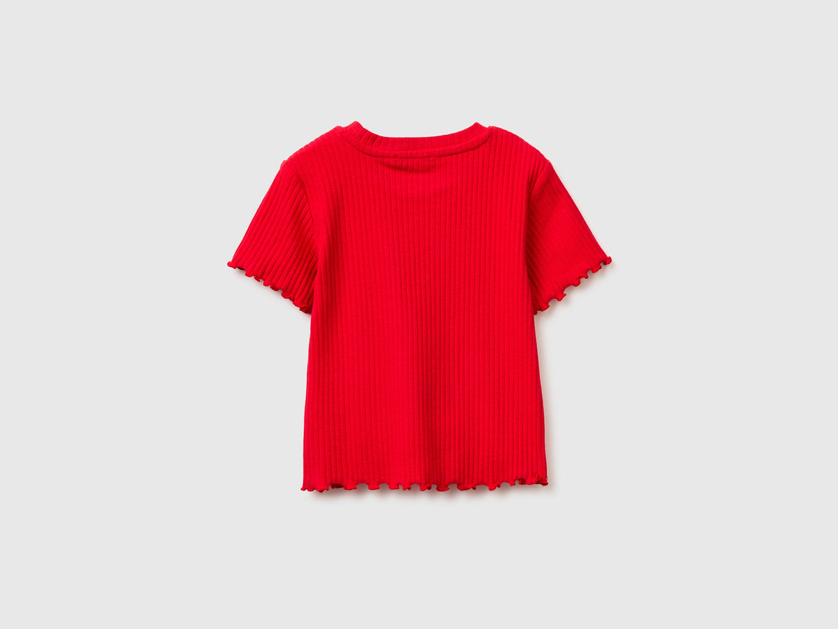 T-shirt a costine stretch