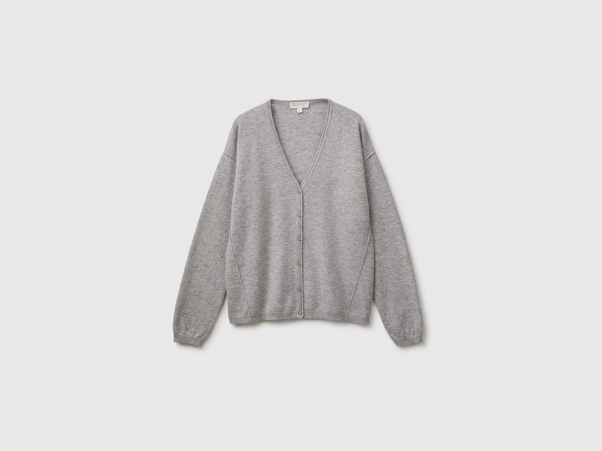 Cardigan in misto lana e cashmere