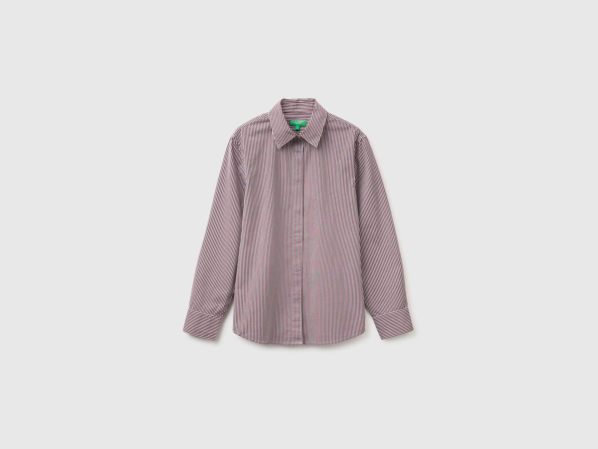 Camicia in cotone a righe