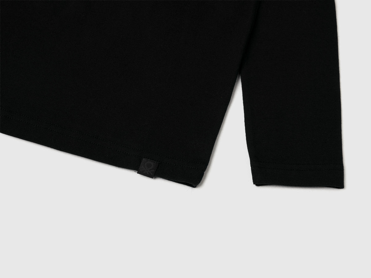 T-shirt dolcevita manica lunga