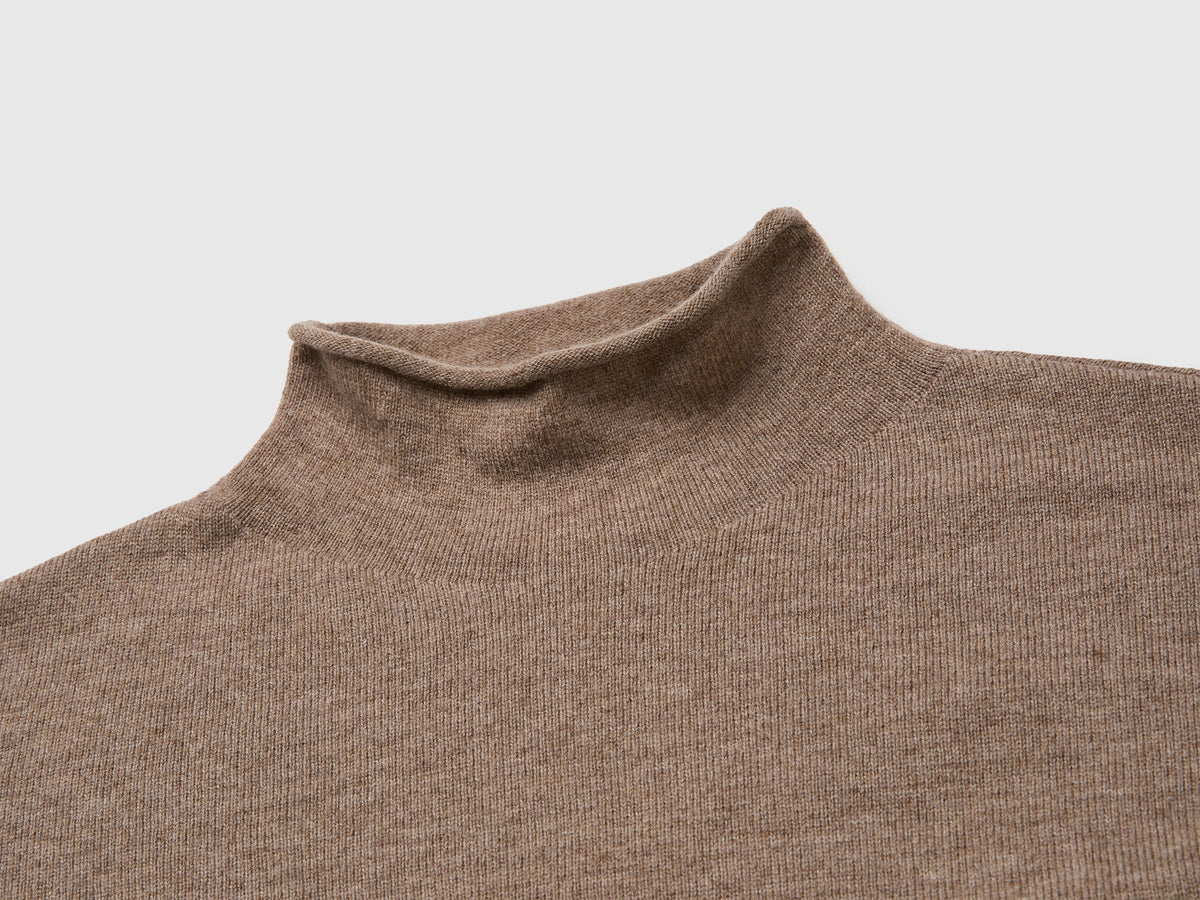 Maglia morbida in misto lana e cashmere