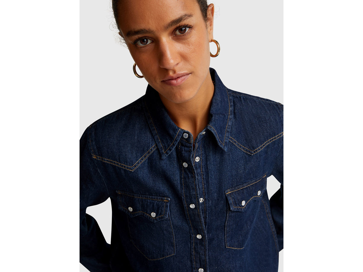 Camicia western di jeans