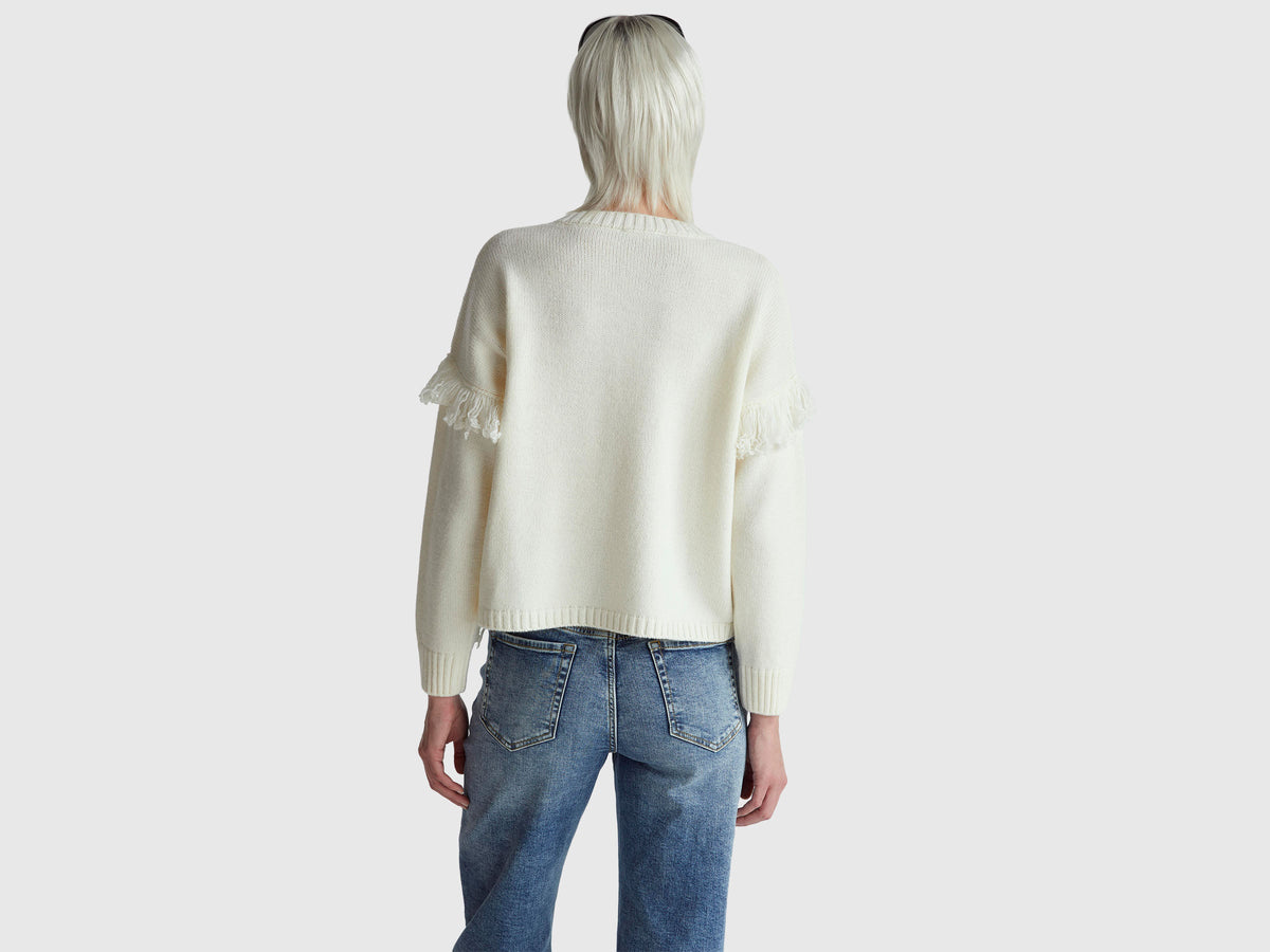 Maglione con frange