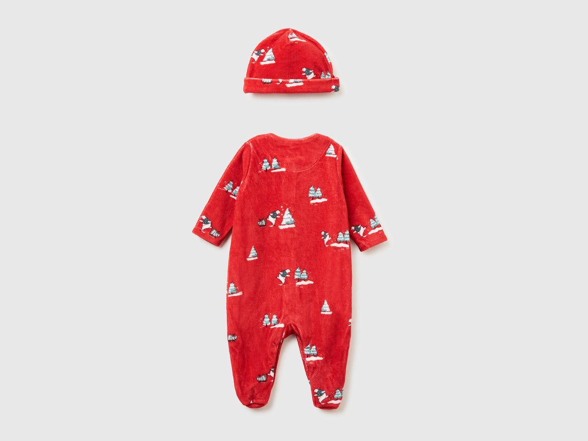 Set tutina e cappellino in ciniglia