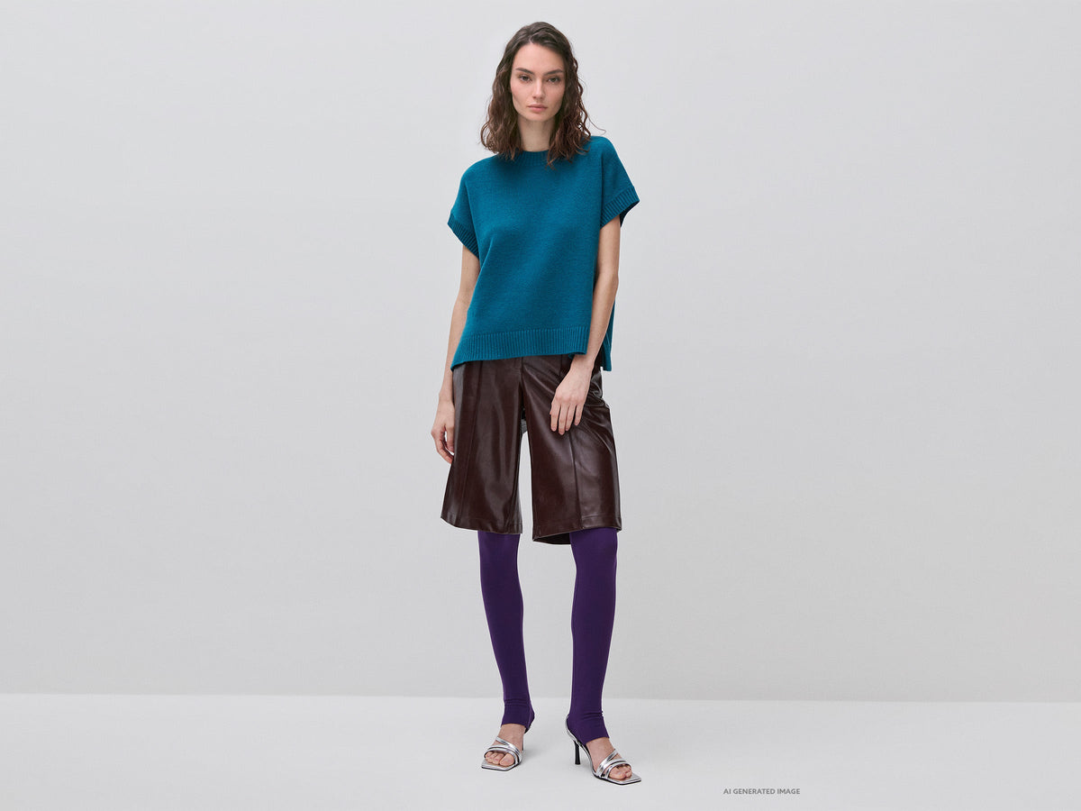 Gilet in maglia di misto lana