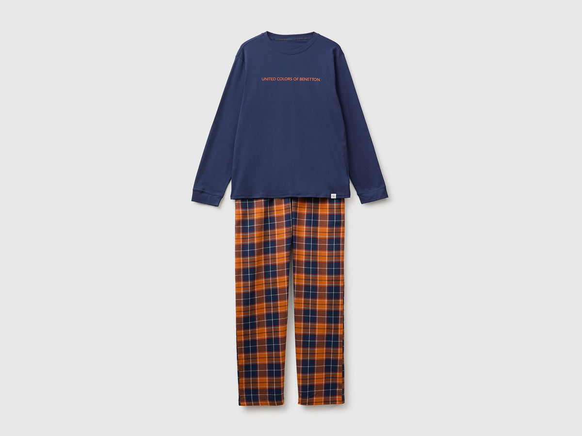 Pigiama con pantaloni a quadri