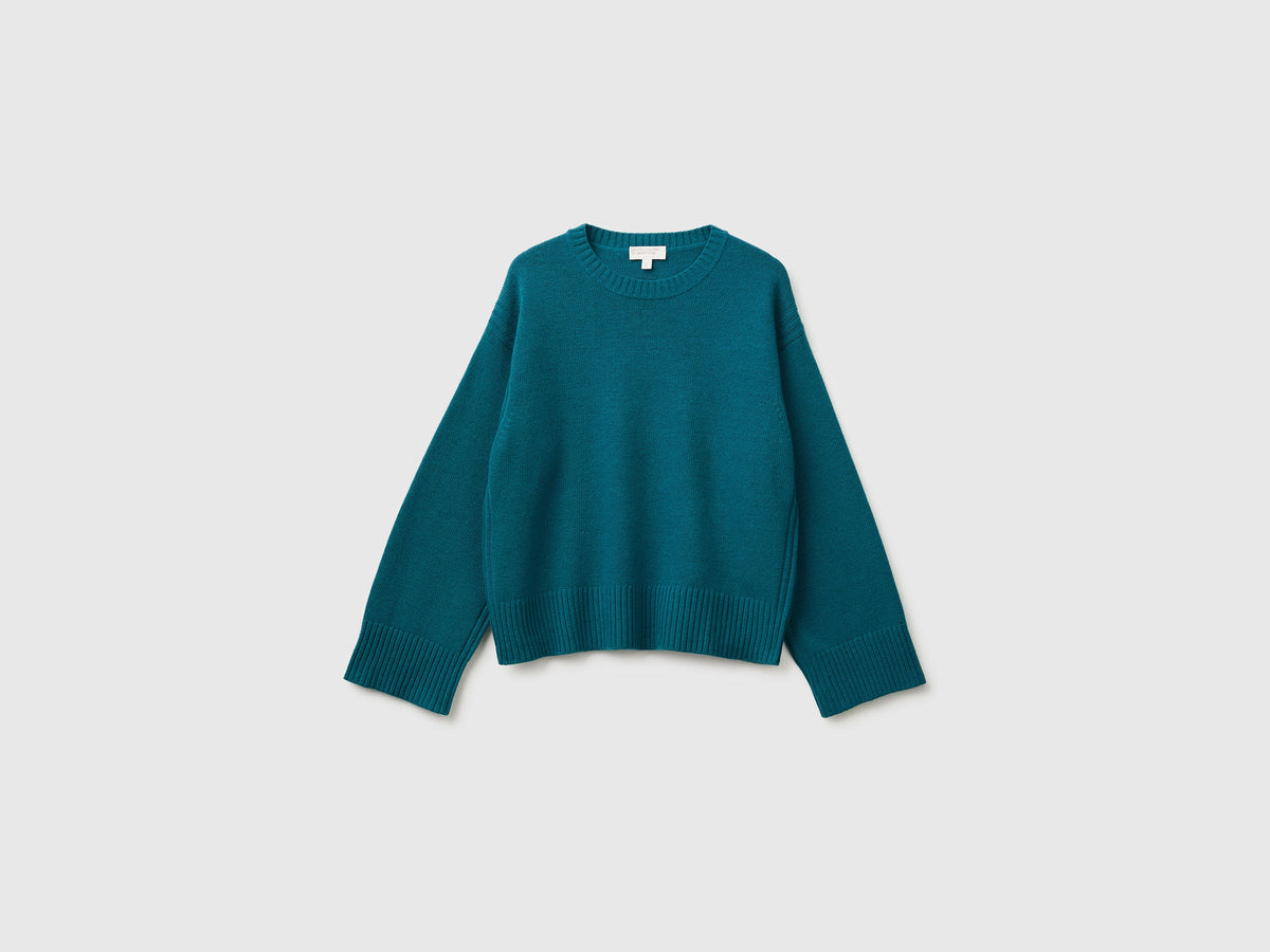 Maglia boxy fit in misto lana