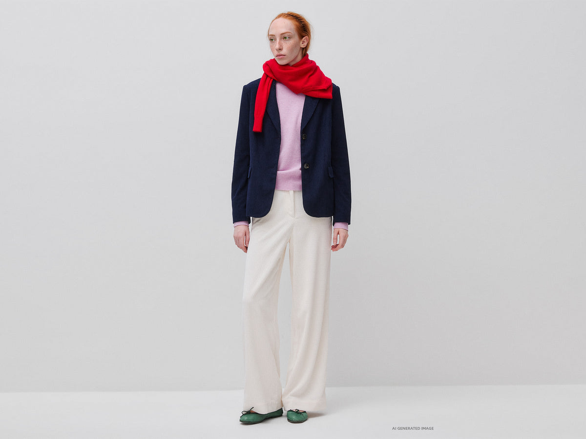 Blazer in velluto a costine
