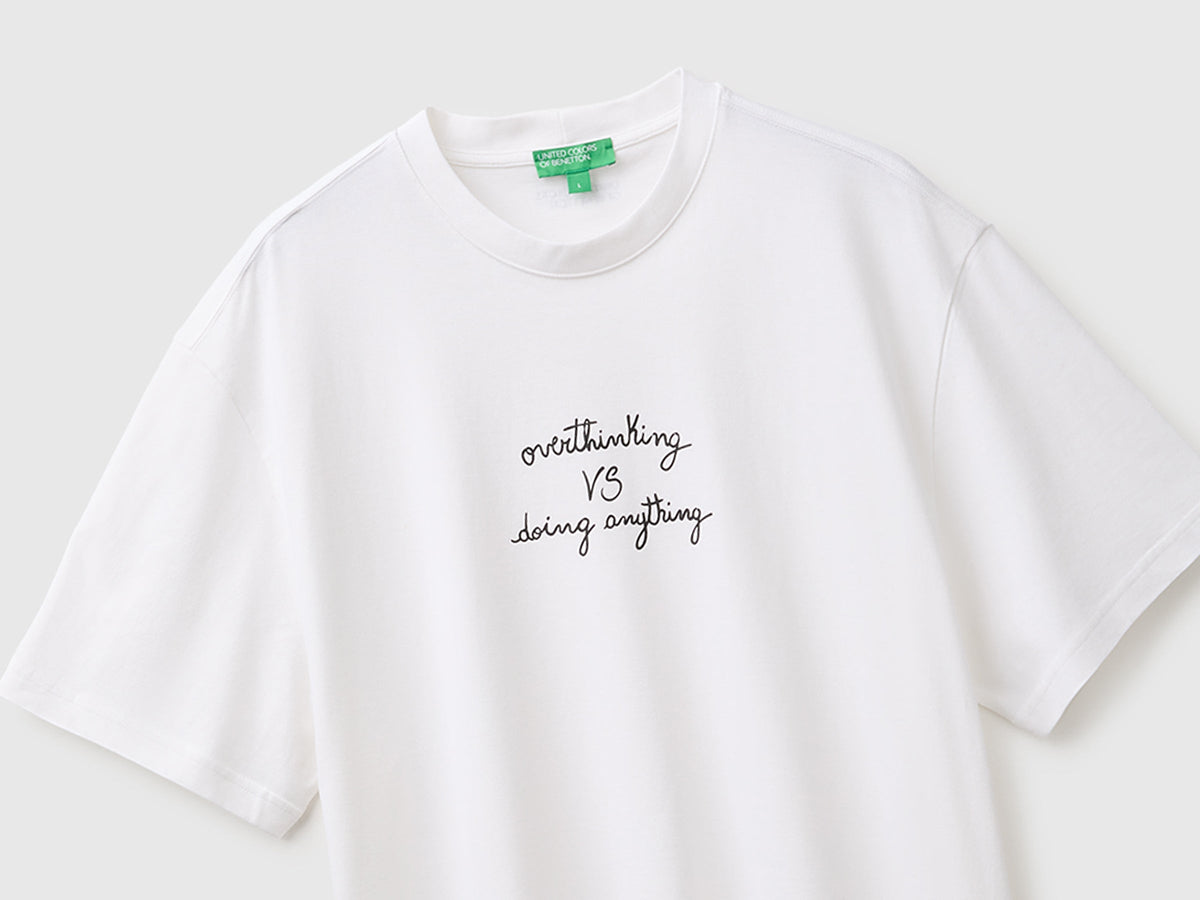 T-shirt relaxed fit con stampa