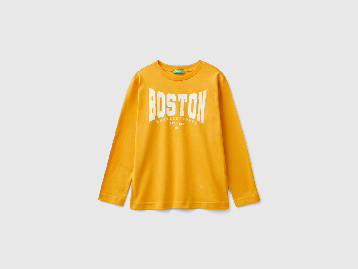 T-shirt manica lunga stile college