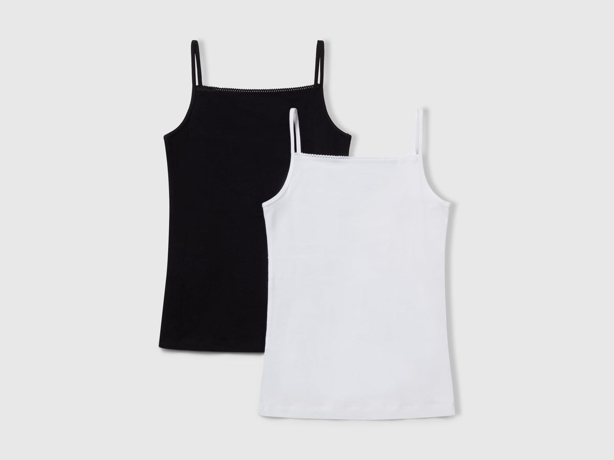 Due canotte intime in cotone stretch