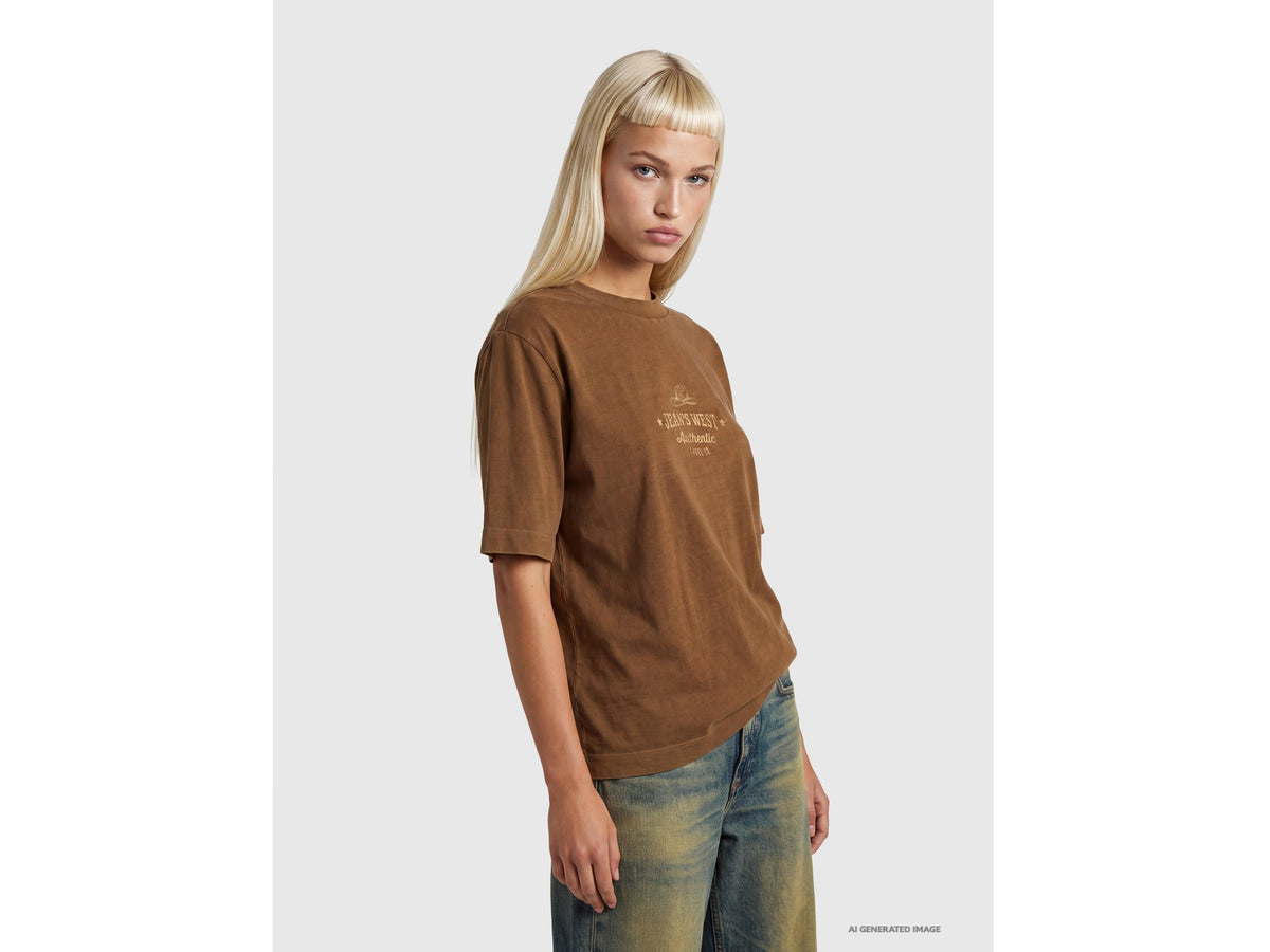 T-shirt over fit con stampa western