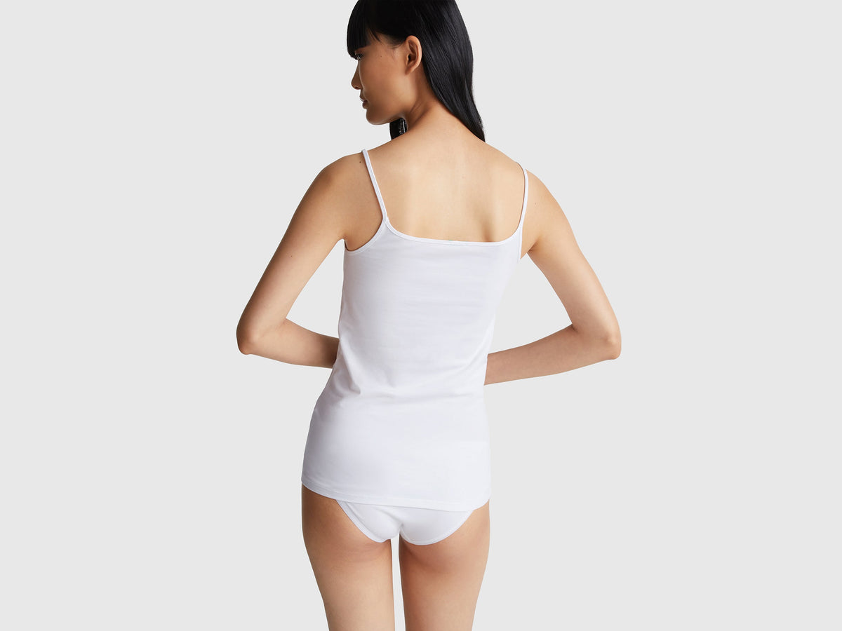 Canotta in cotone stretch